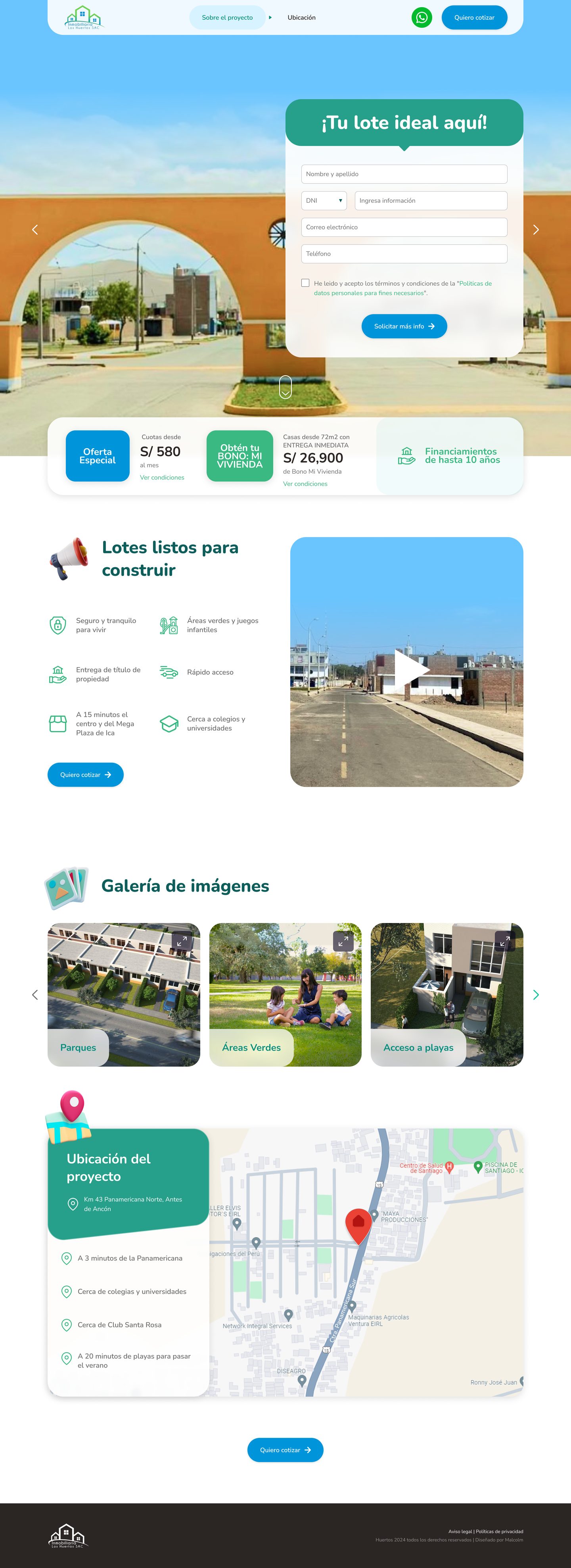Inicio escritorio